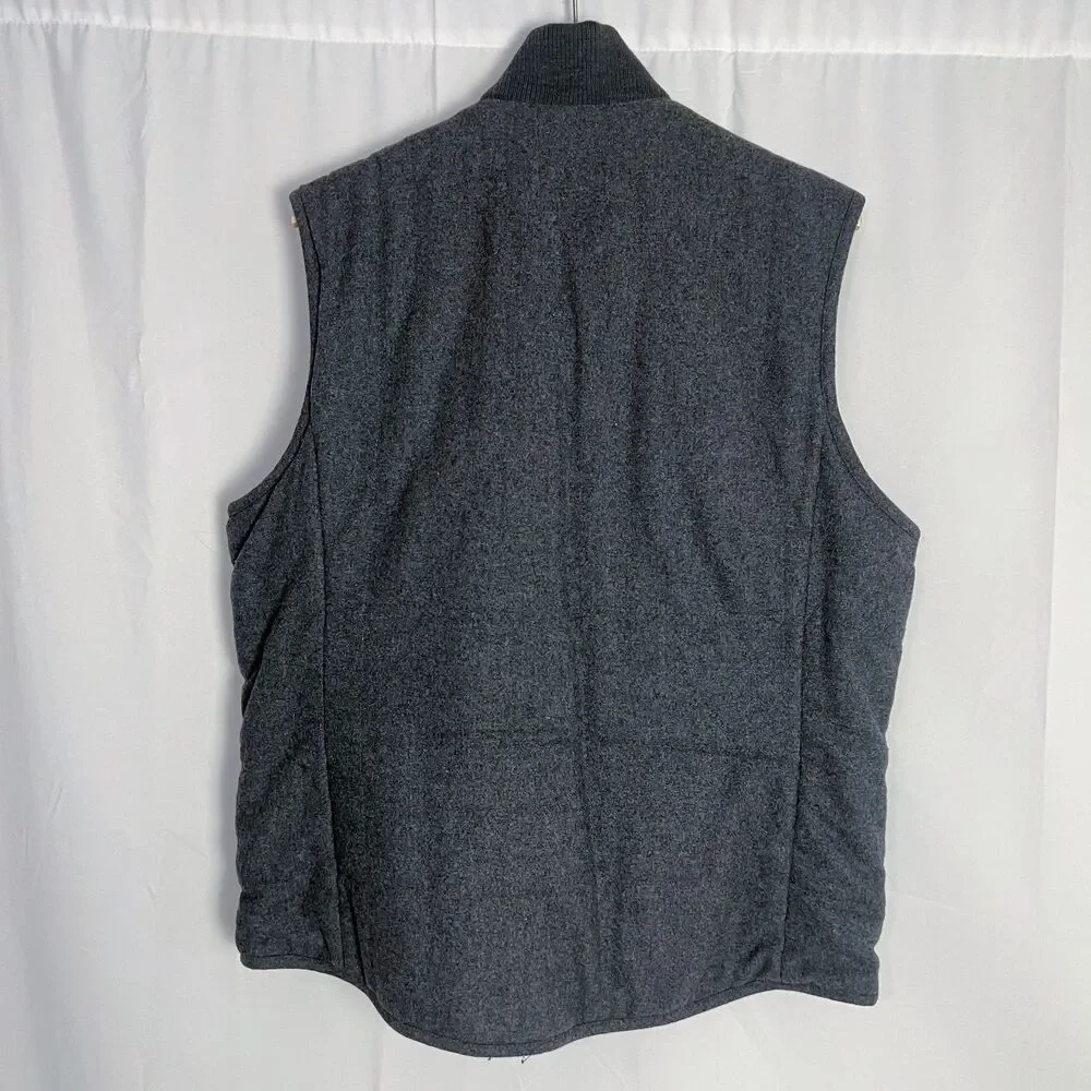 Banana Republic Men's Gray Wool Utility Vest Size L